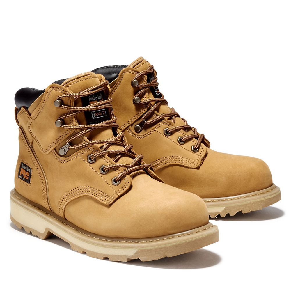 Botas de Trabajo Timberland Hombre Pro® Pit Boss 6\" Steel Toe Marrones - Chile NTJ-189502